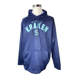 Seattle Kraken NHL Hockey Hoodie Large Blue